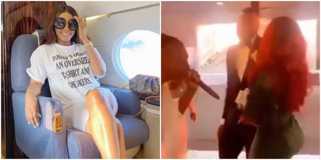 BBNaija: Mercy's friends hail her as she sprays bundles of money at a wedding (video) BBNaija: Mercy's friends hail her as she sprays bundles of money at a wedding (video)