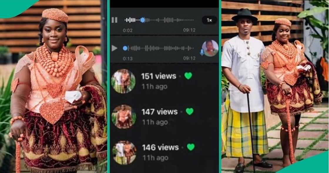Lady cries out after posting her traditional wedding photos Lady cries out after posting her traditional wedding photos