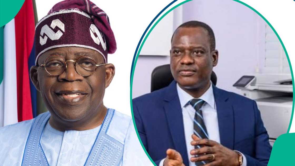 President Bola Tinubu and Taiwo Oyedele