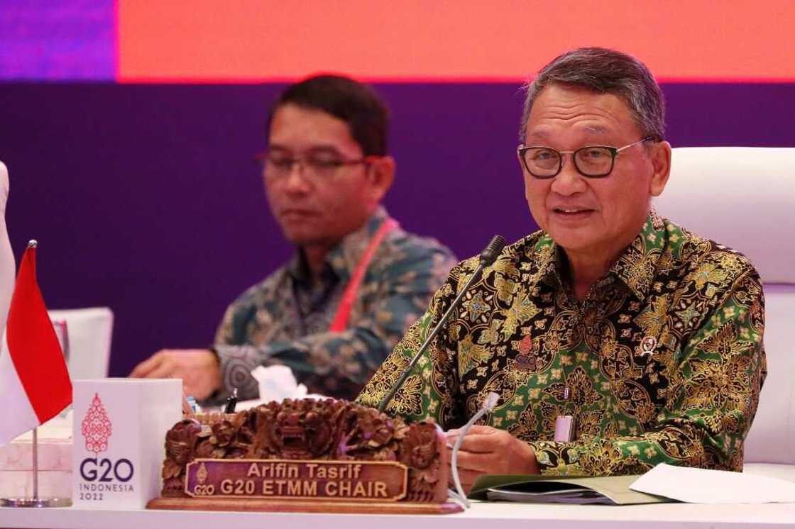 Indonesian energy minister Arifin Tasrif said officials failed to reach a consensus on a joint communique Indonesian energy minister Arifin Tasrif said officials failed to reach a consensus on a joint communique