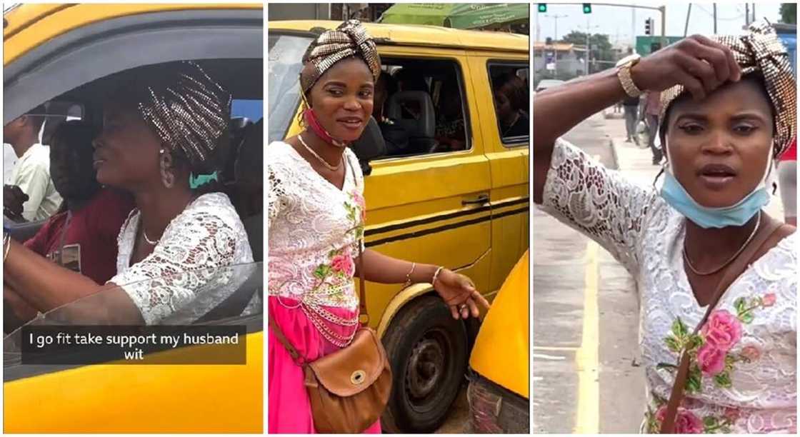 Nigerian female bus driver, Yetunde Mohammed who is based in Ikeja, Lagos. Nigerian female bus driver, Yetunde Mohammed who is based in Ikeja, Lagos.