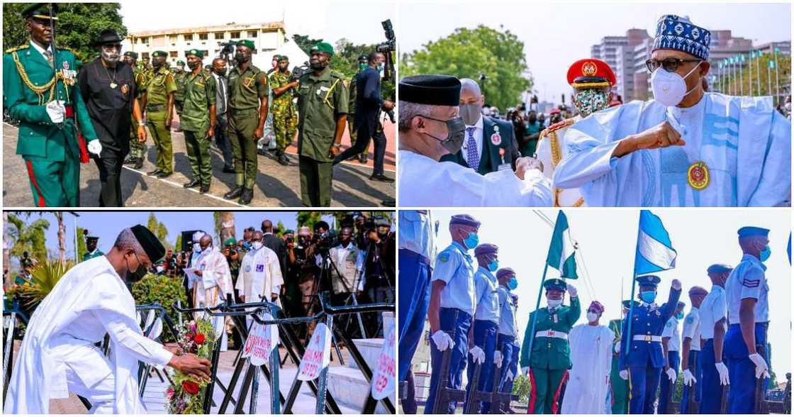 Touching moments from Armed Forces Remembrance Day across Nigeria