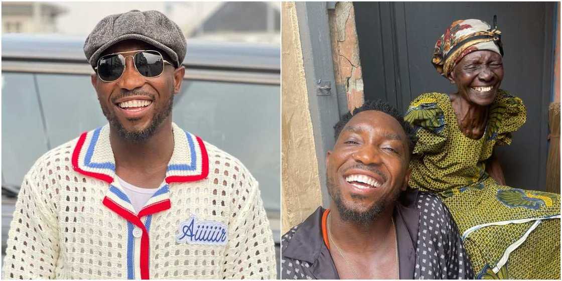 Timi Dakolo, Timi Dakolo with maternal grandmother Timi Dakolo, Timi Dakolo with maternal grandmother