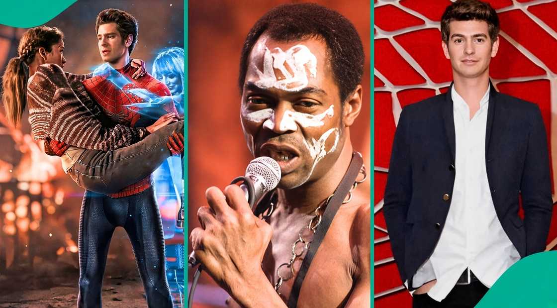 Andrew Garfield discusses Fela Kuti’s influence on his Spider-Man performance and movements Andrew Garfield discusses Fela Kuti’s influence on his Spider-Man performance and movements