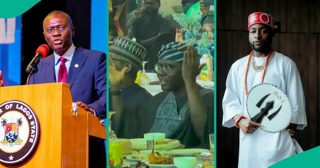 Sanwoolu caught singing along to Davidos' song. Sanwoolu caught singing along to Davidos' song.