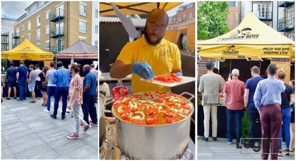 Azeez Olayide who owns a restaurant in London.