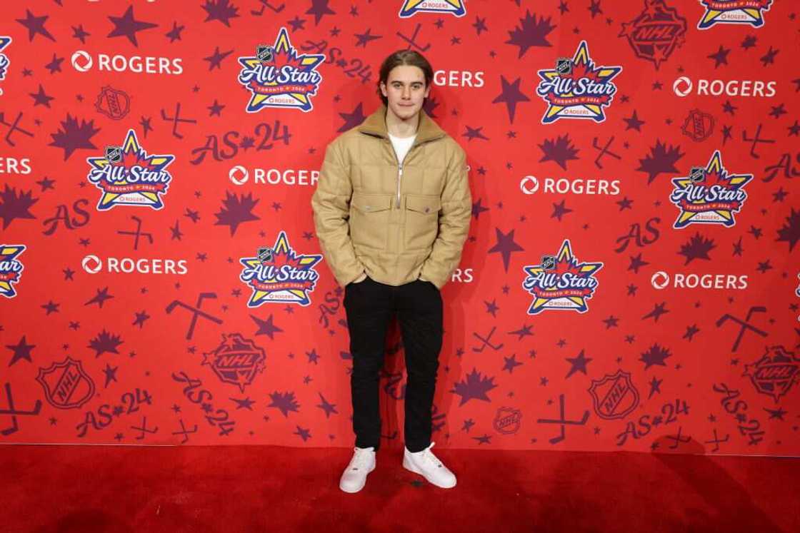 Jack Hughes at the Metro Toronto Convention Centre in Toronto