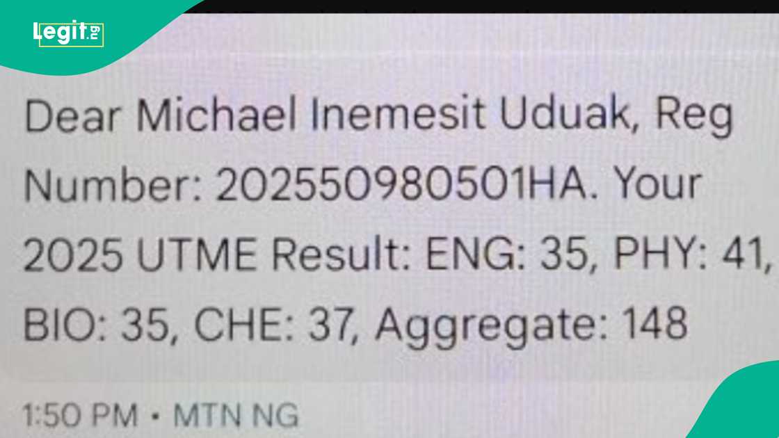 JAMB result of a Nigerian shared on X. JAMB result of a Nigerian shared on X.