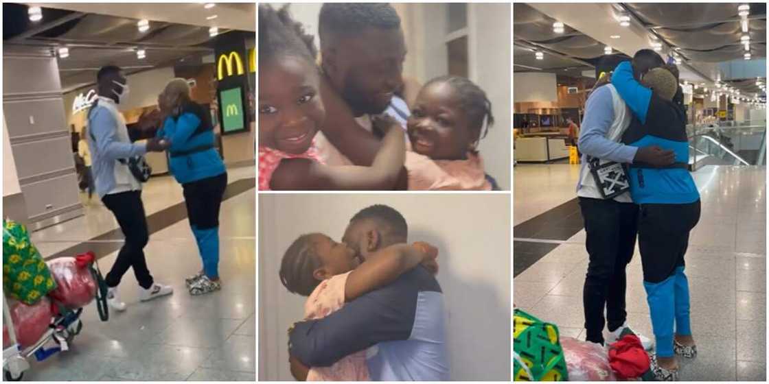 Olaide and hubby at the airport Olaide and hubby at the airport