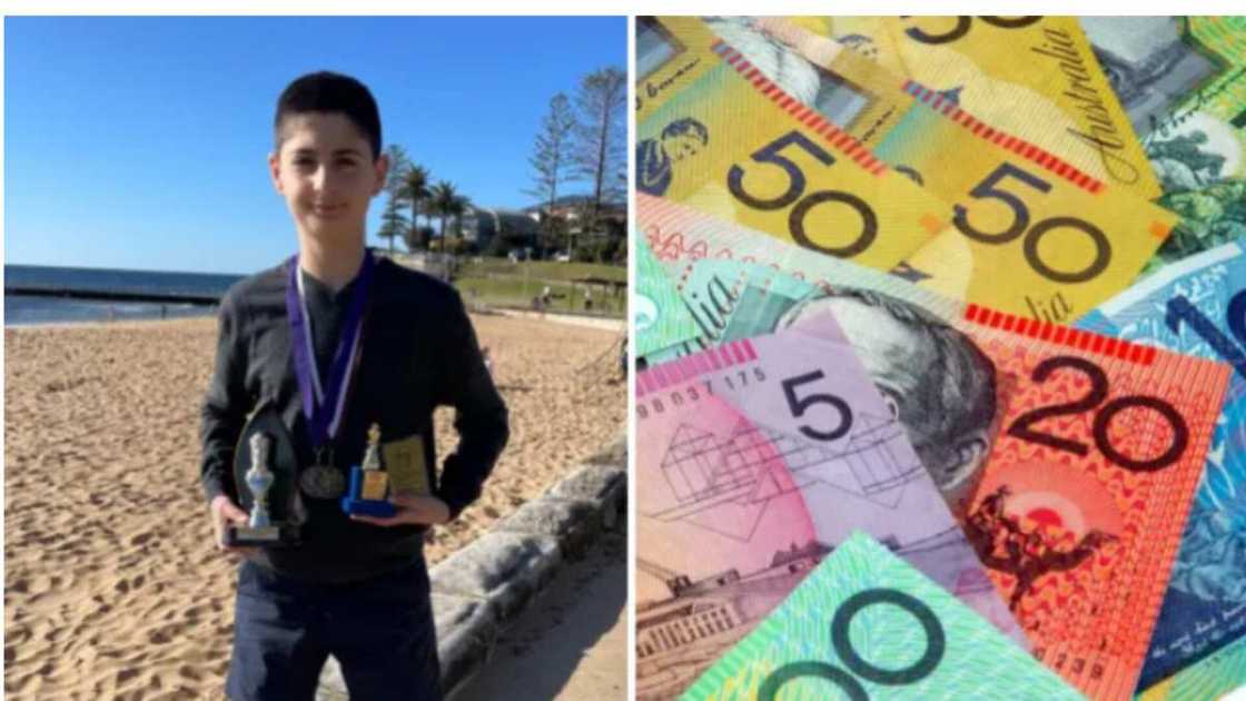 Illustrative photo of a young boy/ Currency notes Illustrative photo of a young boy/ Currency notes