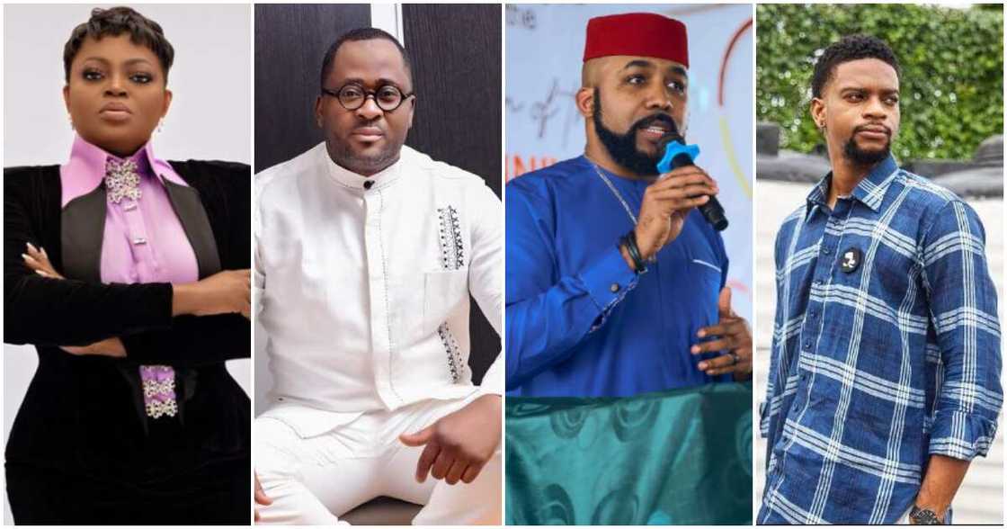 Photos of Funke Akindele, Desmond Elliot, Banky W and Olumide Oworu Photos of Funke Akindele, Desmond Elliot, Banky W and Olumide Oworu