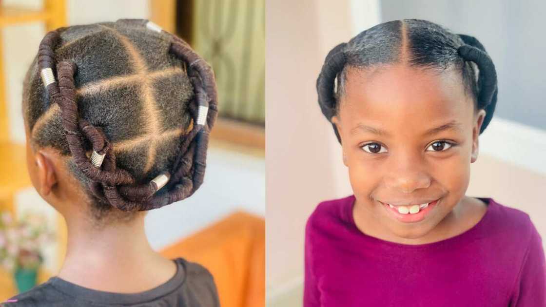 Simple Brazilian wool hairstyles for kids Simple Brazilian wool hairstyles for kids