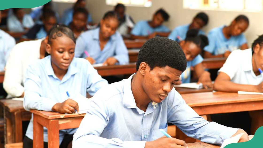 Students at Nnamdi Azikiwe University write an exam Students at Nnamdi Azikiwe University write an exam