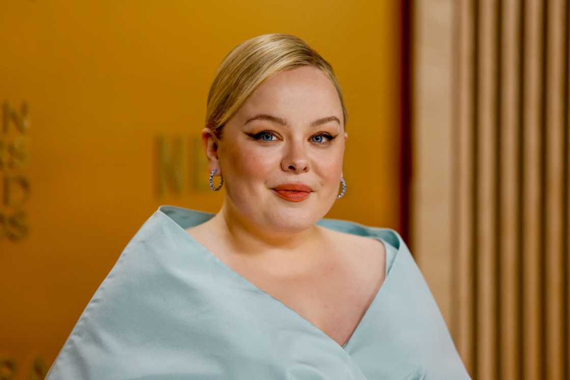 Nicola Coughlan posing at the 31st Screen Actors Guild Awards Nicola Coughlan posing at the 31st Screen Actors Guild Awards