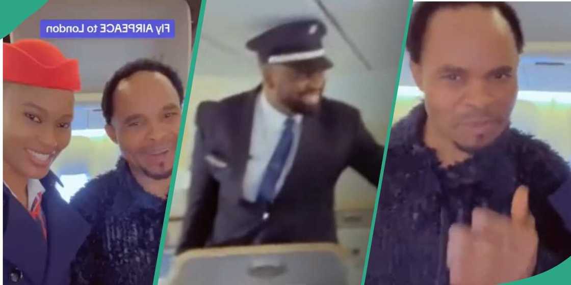 Odumeje had a brief conversation with flight attendant and pilot Odumeje had a brief conversation with flight attendant and pilot