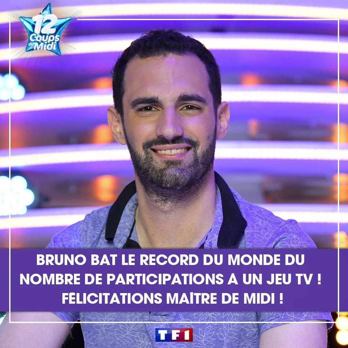 Bruno des 12 coups de midi, l'incroyable parcours d'un vrai gagnant ! Bruno des 12 coups de midi, l'incroyable parcours d'un vrai gagnant !