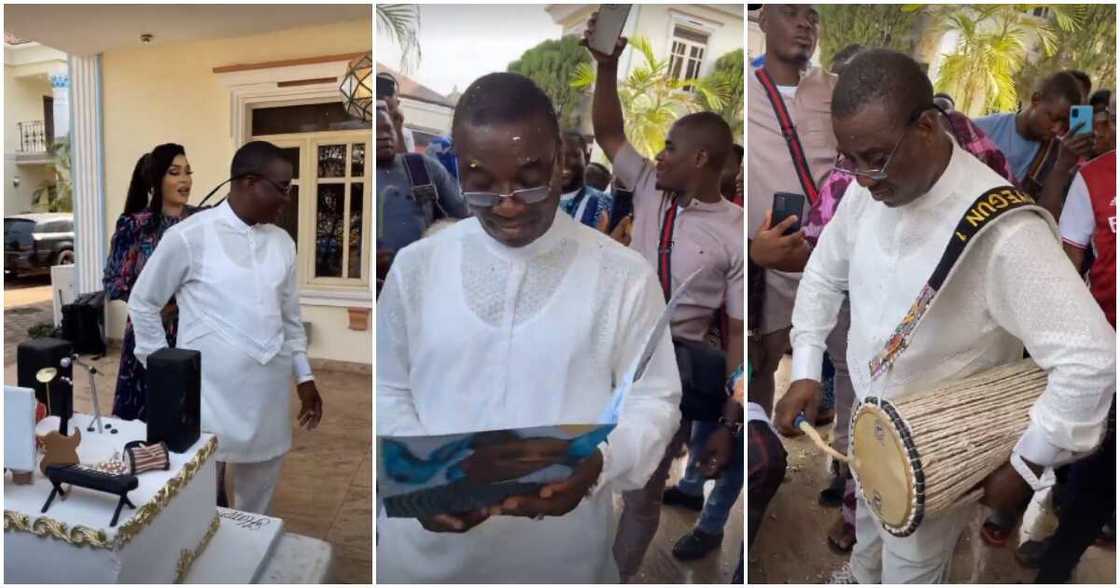 KWAM 1's wife surprises him KWAM 1's wife surprises him