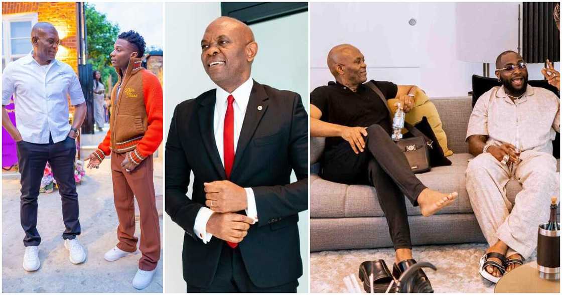 Tony Elumelu, Wizkid, Davido Tony Elumelu, Wizkid, Davido