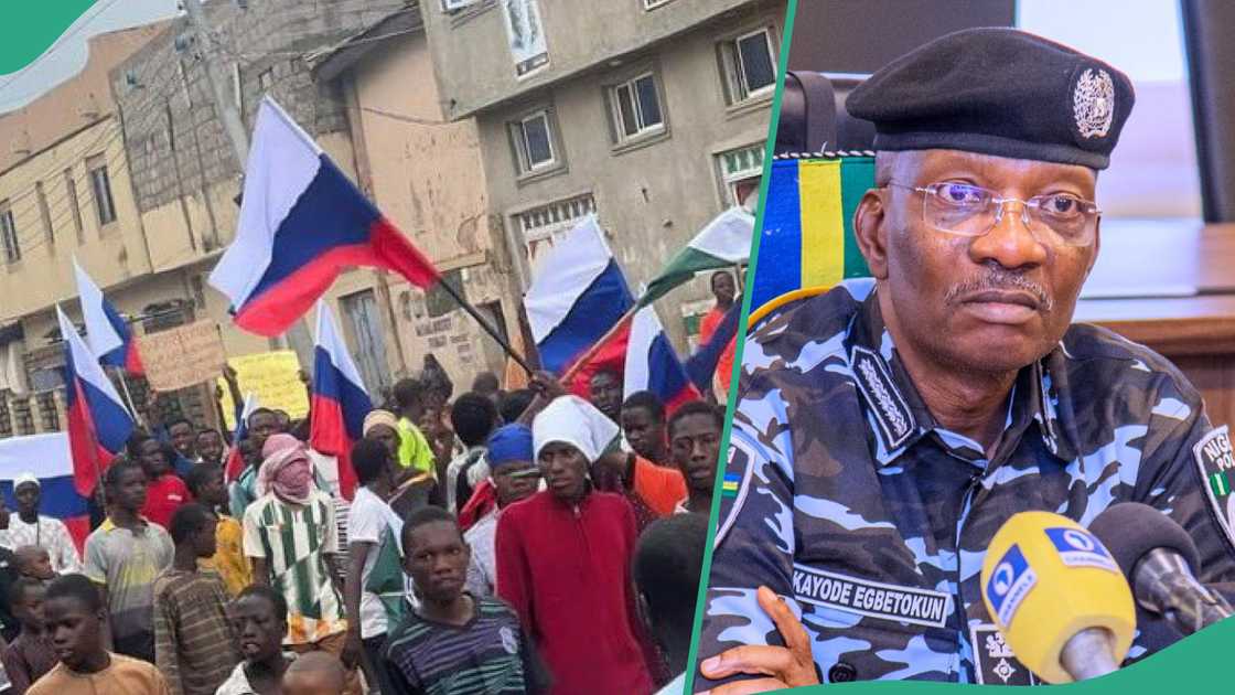 Nigeria's security agencies investigate four northern politicians from Kaduna, Katsina and Kano over raising of Russian flags during protest in the north.