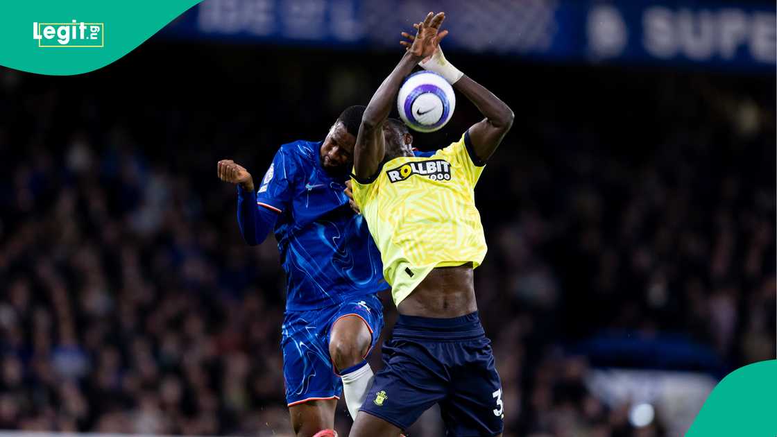 Tosin Adarabioyo, Paul Onuachu, Southampton, Chelsea, Stamford Bridge, London, England, Premier League. Tosin Adarabioyo, Paul Onuachu, Southampton, Chelsea, Stamford Bridge, London, England, Premier League.