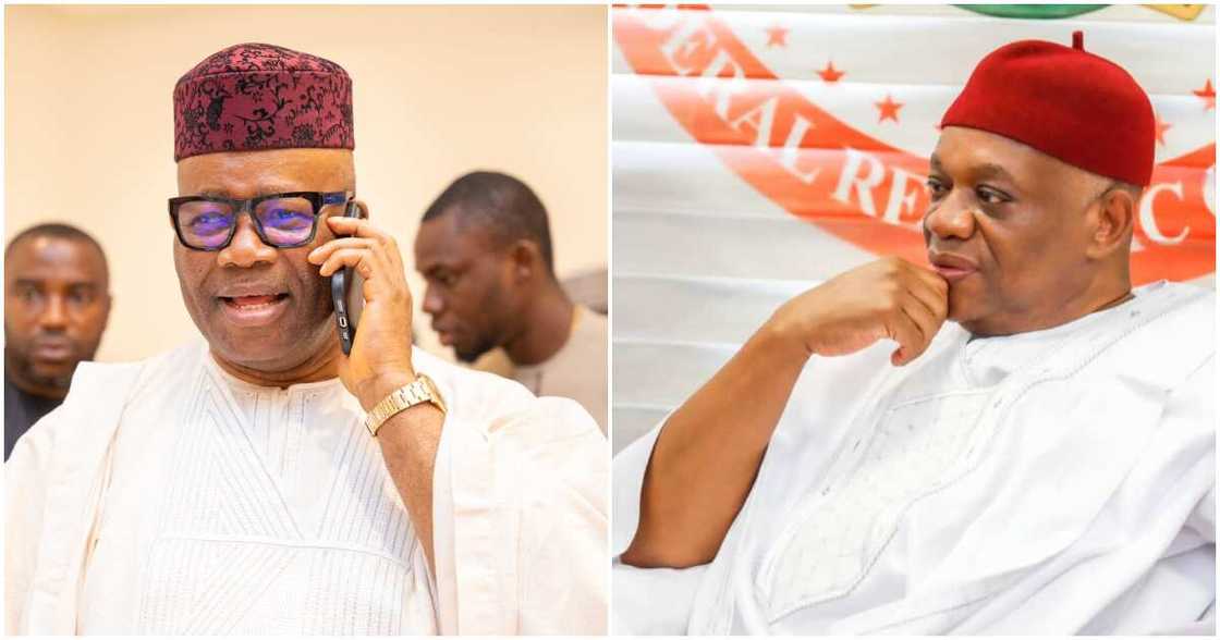 Orji Kalu, Godswill Obot Akpabio, APC, 10th Senate leadership Orji Kalu, Godswill Obot Akpabio, APC, 10th Senate leadership