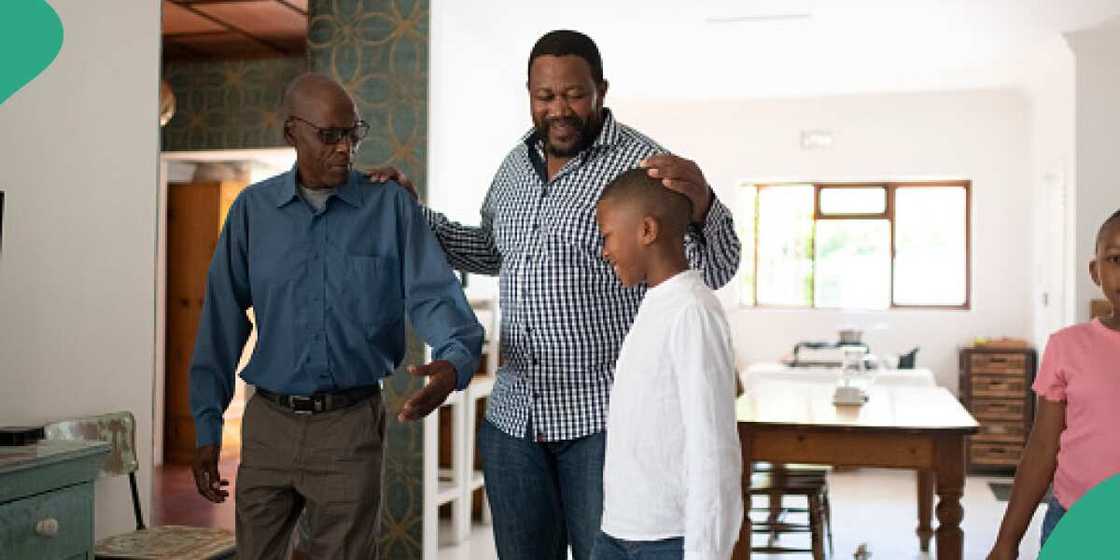 Family, parents, young boy, vacation, Nigeria