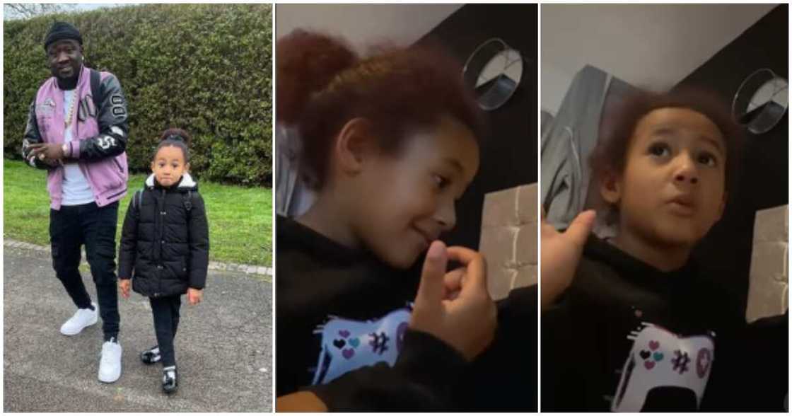 Kogbagidi and his daughter. Kogbagidi and his daughter.