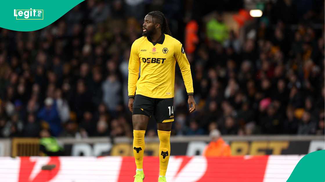 Tolu Arokodare, Wolverhampton Wanderers, Burnley, Molineux Stadium, England, Premier League. Tolu Arokodare, Wolverhampton Wanderers, Burnley, Molineux Stadium, England, Premier League.
