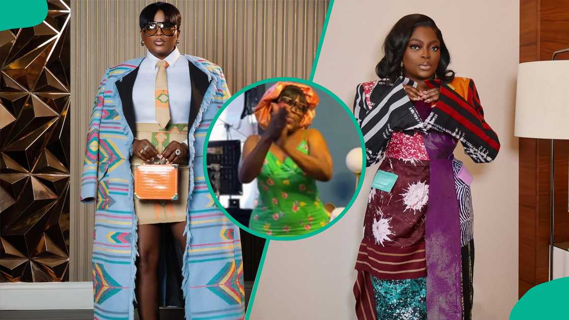 Nigerian online users react to Funke Akindele's 'BBL' speculations as she promotes her new movie, Behind the Scenes. Nigerian online users react to Funke Akindele's 'BBL' speculations as she promotes her new movie, Behind the Scenes.