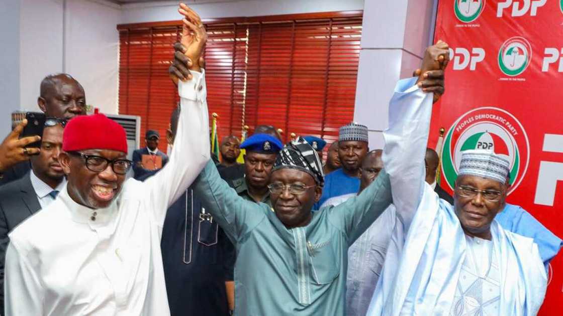 PDP, 2023 elections, Atiku Abubakar, Governor Nyesom Wike, Udom Emmanuel, Akwa Ibom State Governor PDP, 2023 elections, Atiku Abubakar, Governor Nyesom Wike, Udom Emmanuel, Akwa Ibom State Governor