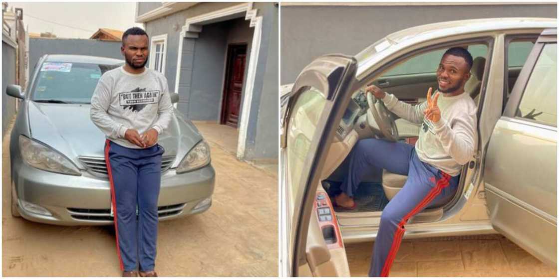 Controversial social media 'gossiper' Tosin Silverdam buys his first car at 31 Controversial social media 'gossiper' Tosin Silverdam buys his first car at 31