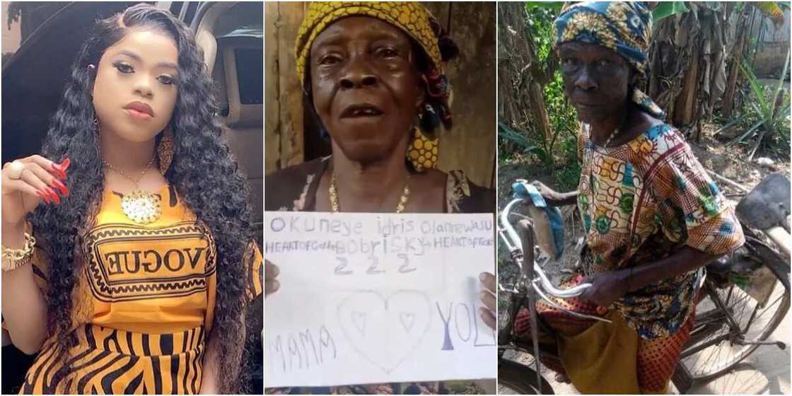 Bobrisky and an old woman Bobrisky and an old woman
