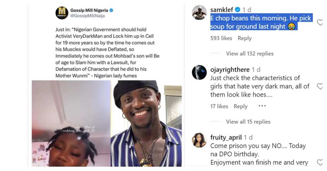 Samkelf shares food Verydarkman eats in the cell Samkelf shares food Verydarkman eats in the cell