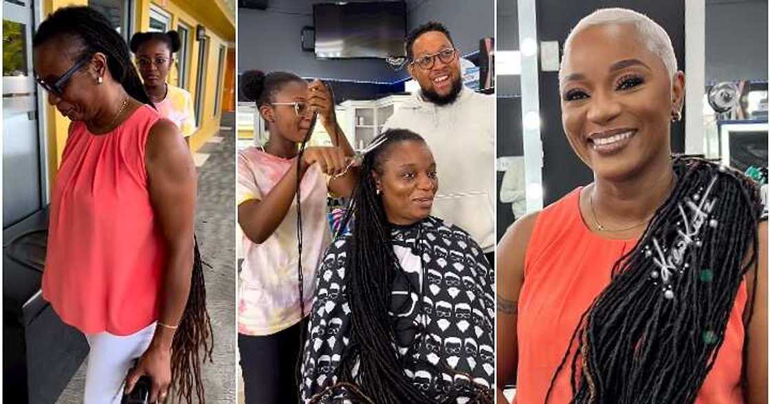 Woman changes hairstyle after 21 years, beautiful Woman changes hairstyle after 21 years, beautiful