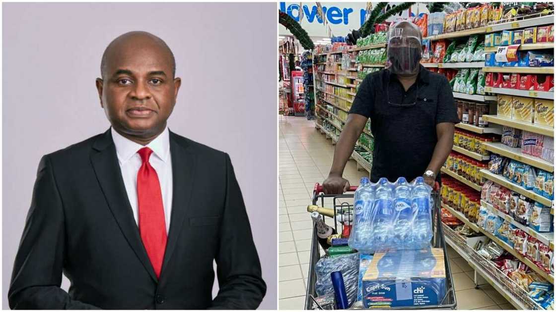 Xmas shopping: Kingsley Moghalu buys items for festive season, many react Xmas shopping: Kingsley Moghalu buys items for festive season, many react