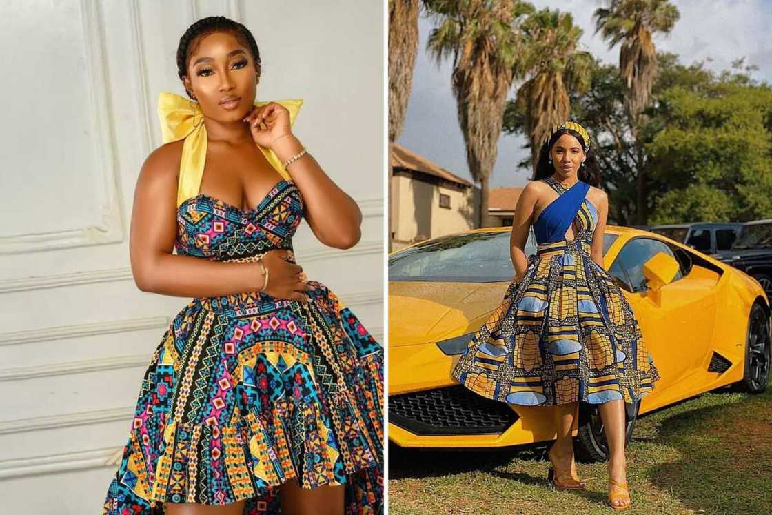 Cute Ankara short flare gowns Cute Ankara short flare gowns