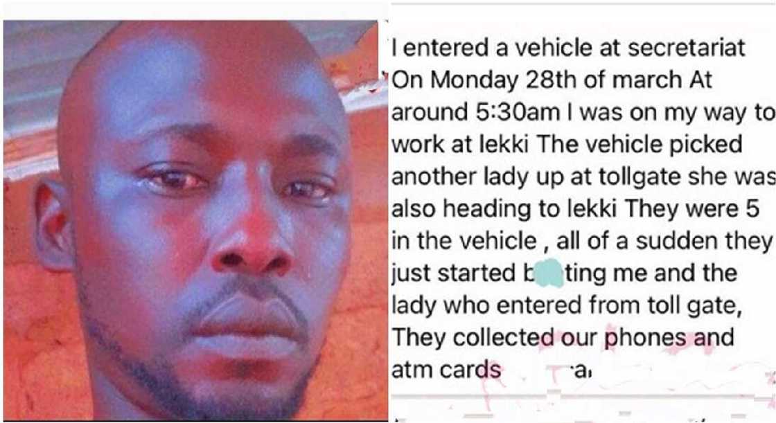 A suspected thief allegedly stole a phone from a lady in Lagos and used it to take selfies and post online. A suspected thief allegedly stole a phone from a lady in Lagos and used it to take selfies and post online.