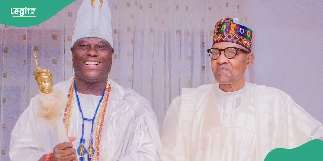 Ooni of Ife meets Buhari in Katsina state Ooni of Ife meets Buhari in Katsina state