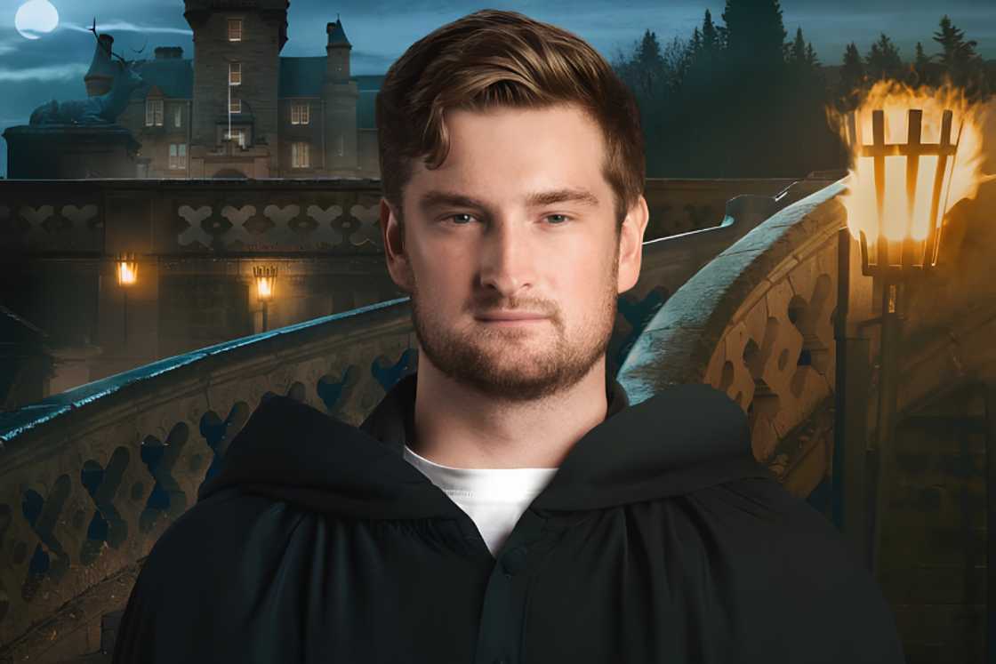 Bergie pictured in a cast promotional poster Bergie pictured in a cast promotional poster
