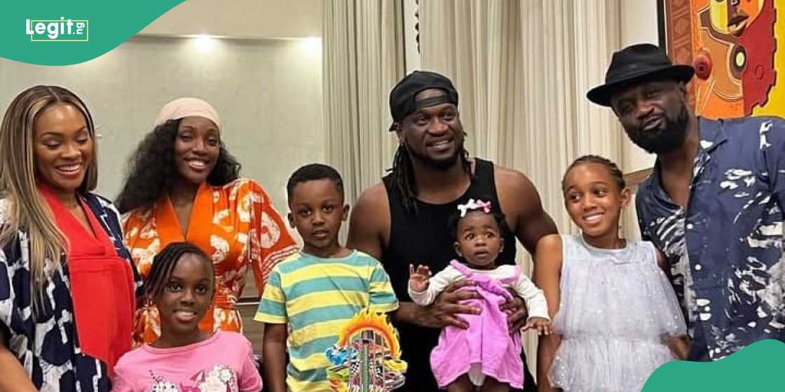 Paul Okoye and wife, Ifeoma at Jude Okoye's son birthday Paul Okoye and wife, Ifeoma at Jude Okoye's son birthday