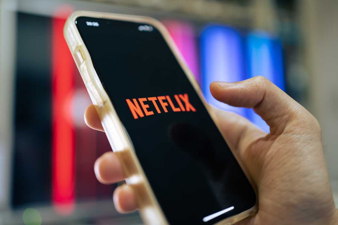 iPhone 13 showing its screen with Netflix application iPhone 13 showing its screen with Netflix application