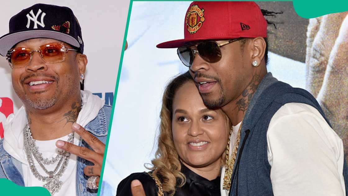Allen Iverson in Los Angeles, California. Tawanna Turner and Allen Iverson in New York City. Allen Iverson in Los Angeles, California. Tawanna Turner and Allen Iverson in New York City.