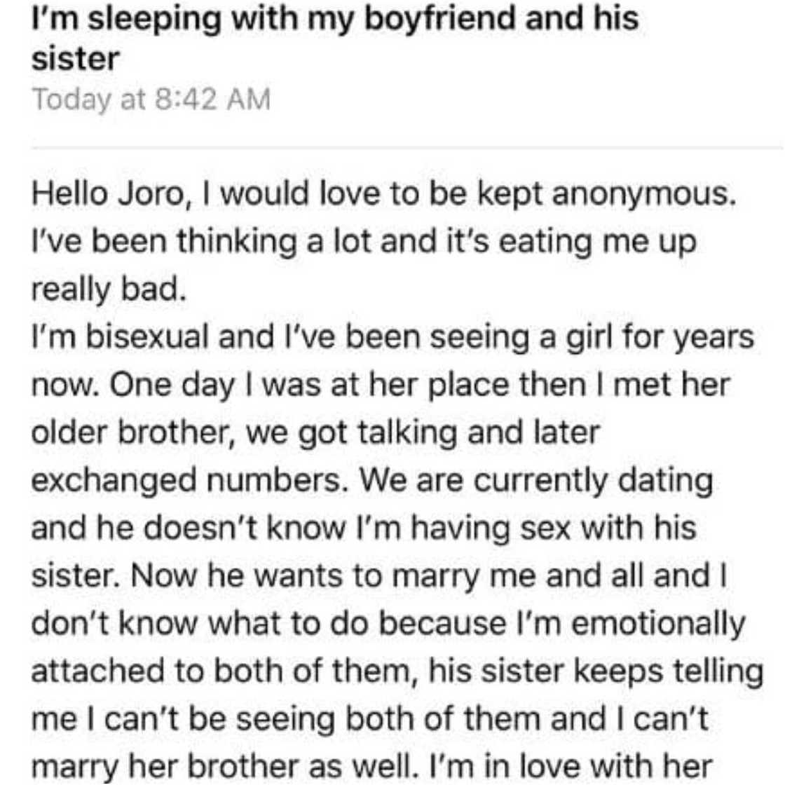 Cheating with boyfriend and sister Cheating with boyfriend and sister