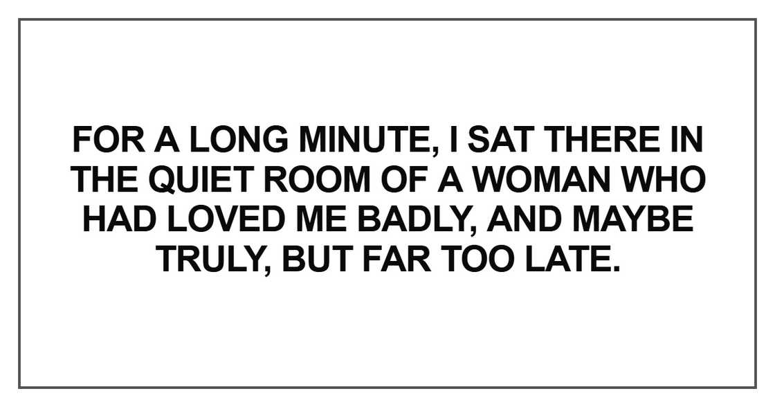 For a long minute, I sat there For a long minute, I sat there