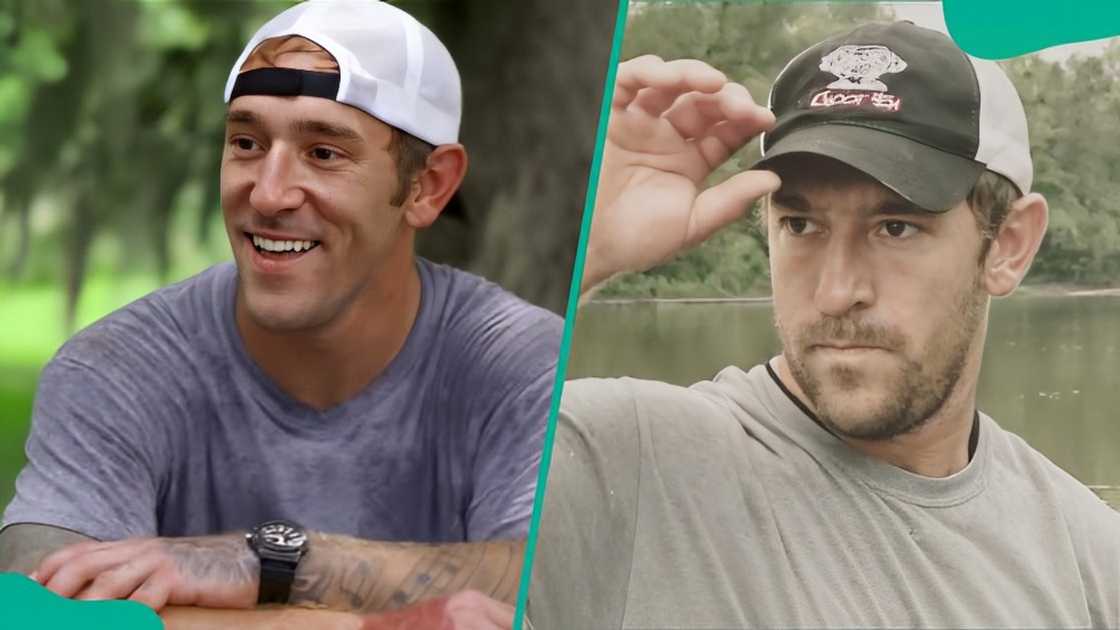 Chase Landry at different scenes in Swamp People