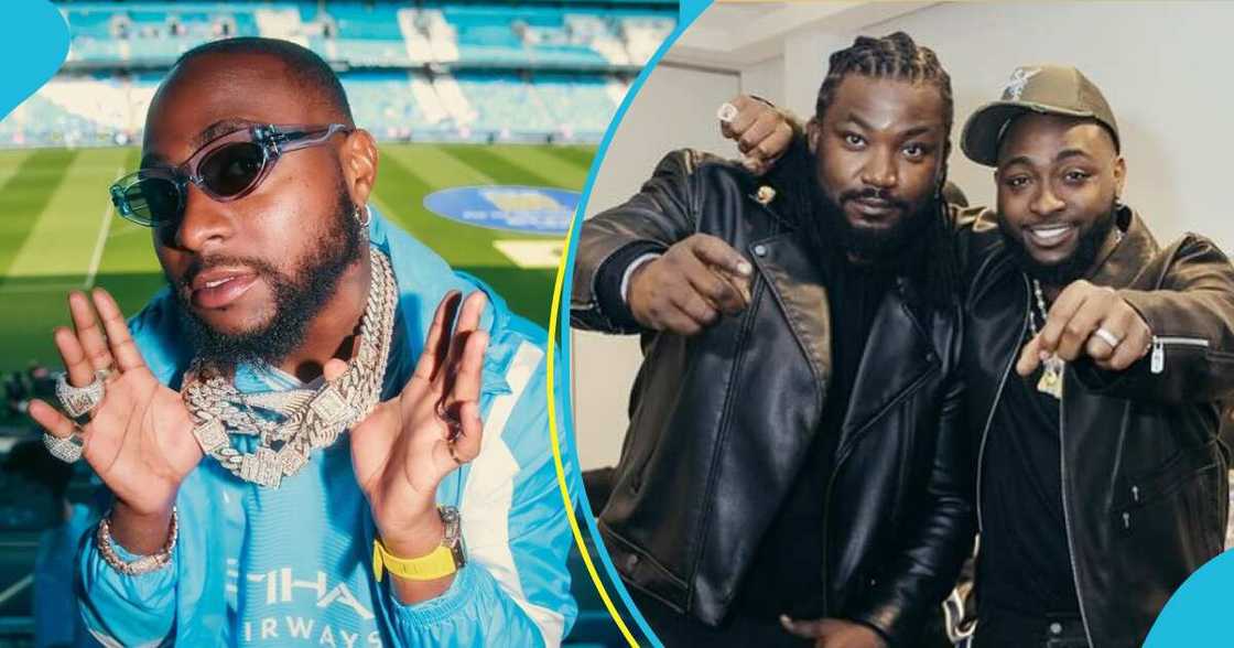 Davido and his friend and bodyguard Jankro Davido and his friend and bodyguard Jankro