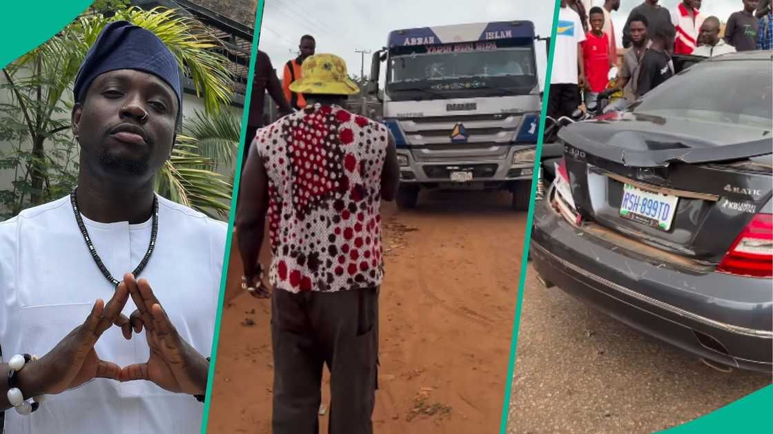 Verydarkman Dangote truck Edo state Verydarkman Dangote truck Edo state