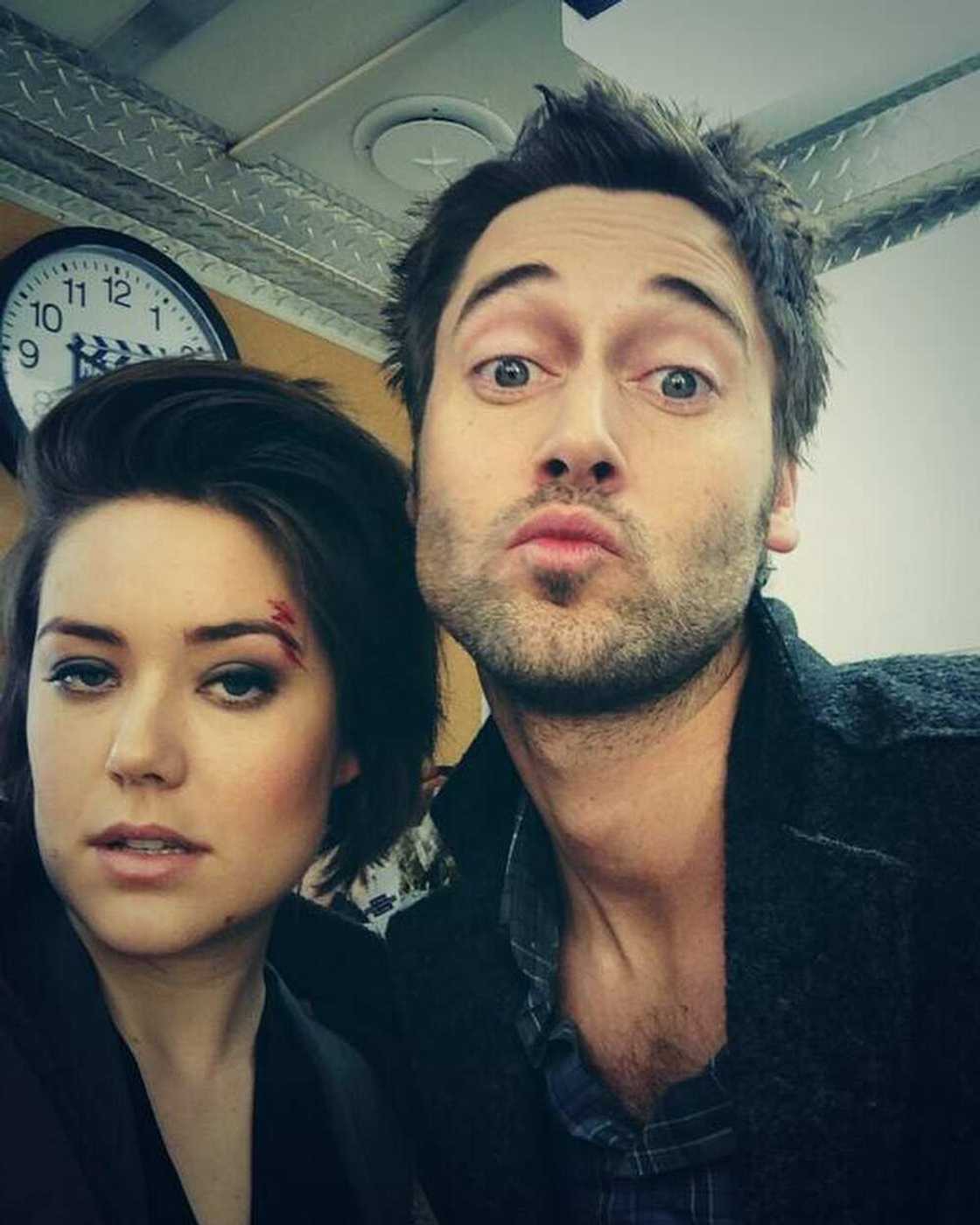 Ryan Eggold and Megan Boone Ryan Eggold and Megan Boone