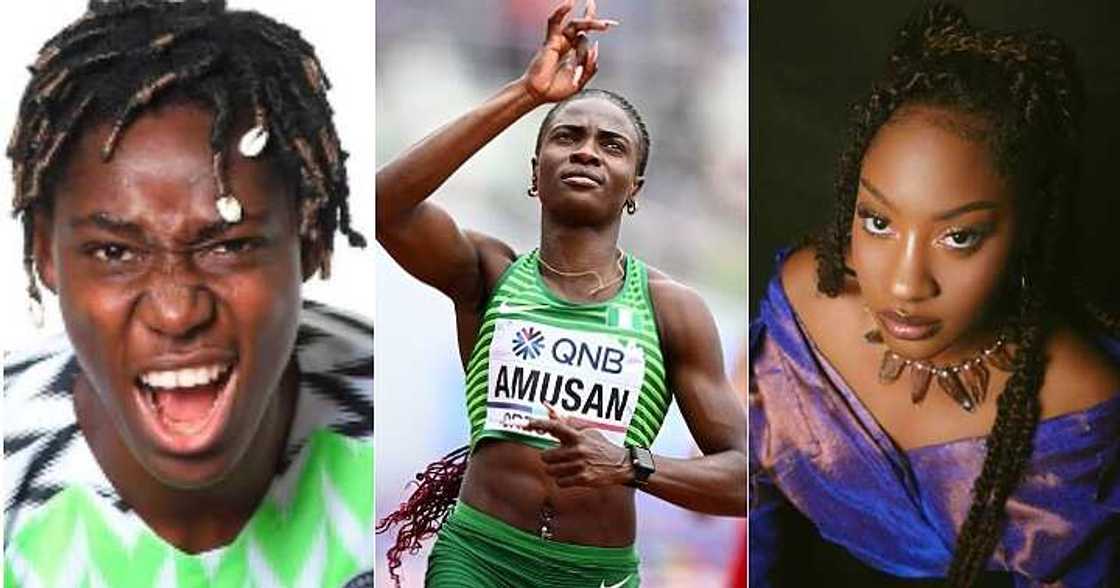 Tobi Amusan, Tems, Oshoala, Nigeria proud Tobi Amusan, Tems, Oshoala, Nigeria proud