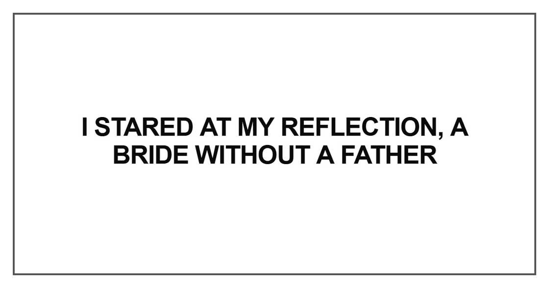 I stared at my reflection I stared at my reflection